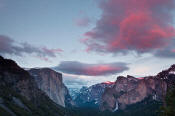 Image of Pink Clouds over Yosemite Valley